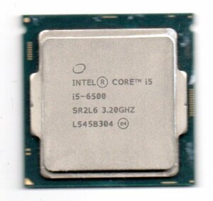 Intel ☆ Core i5-6500　SR2L6 ★ 3.20GHz (3.60GHz)／6MB／8GT/s　4コア ★ ソケットFCLGA1151 ☆