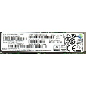 m2 SSD ★ SAMSUNG SSD HDD 512GB 10枚セット ★ MODEL：MZ-VLB5120 ★ 健康状態：10枚全て正常 ★の画像3