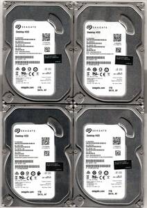 SATA ☆ 3.5インチHDD　1.0TB×4個セット 計 4.0TB (4000GB) ☆ SEAGATE：ST1000DM003 ★ 健康状態：正常 ★