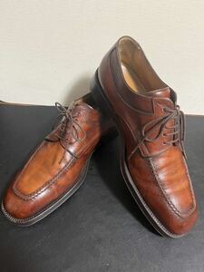 「SANTONI 」サントーニ レザーシューズ サイズ表記1246 50F7 ブラウン レザー メンズ 靴 シューズ 