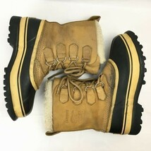 SORELソレル　カリブー　サイズ24.0　高級スノーブーツ　ライナー付き　ブラウン　茶　Vintage/boots ※家G/N48_画像7