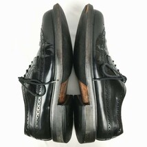 FLORSHEIM/フローシャイム　インペリアル　高級ウイングチップ/ビジネスシューズ　黒　サイズ8EEE/26.0程度　管NO.WZH-106_画像7