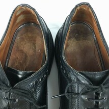 FLORSHEIM/フローシャイム/インペリアル　ロングウイングチップ　ケンムール　黒　サイズ9.5D/27.0-27.5程度　管NO.WZD-190_画像4