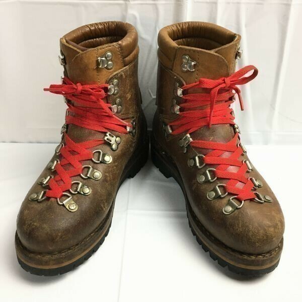 ビンテージ！MEINDL　マインドル　高級本革　トレッキングブーツ【サイズ4.5　茶　雪山　重登山　Vintage/boots 管NO.XU7