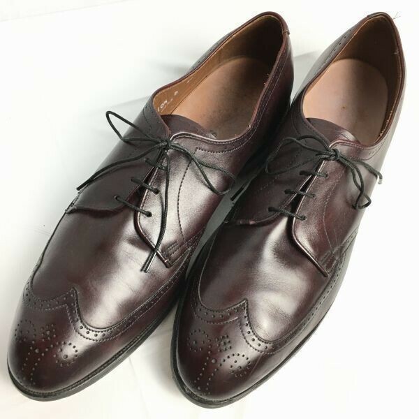 ALLEN EDMONDS アレンエドモンズ Tom.Dick.Harry ウイングチップ ビジネスシューズ バーガンディ サイズ10.5B　27.0-28.0 管NO.XZD-120