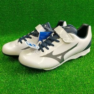 44 Mizuno Point spike white × navy 21.5cm 11GP222214 3E wave light Revo new goods 