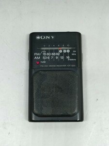 Y11 ジャンク扱い SONYソニー ICF-S33 FM/AM ポータブルラジオ　 