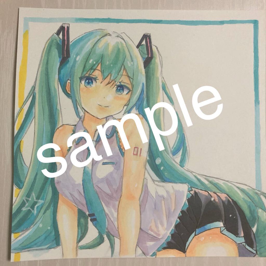 Hand-drawn Hand-drawn illustration Hatsune Miku Copic, comics, anime goods, hand drawn illustration