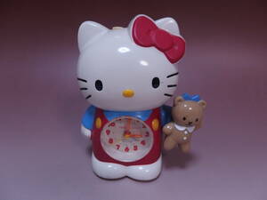 SANRIO Sanrio 1992 Hello Kitty глаз ... часы 4RE-503 рабочий товар 