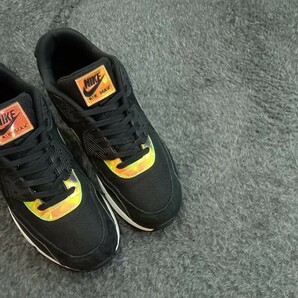 M25【特価/Used/良品/入手困難】NIKE AIR MAX 90 PREMIUM BLACK/BLACK-IVORY-BL/Jordan sb force atmos AIRMAX dunk acg supreme 1 2 4 95の画像7