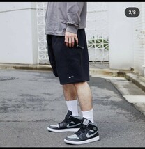 XL【特価/新品未使用/】NIKE AS U NRG SOLO SWOOSH FLC SHORT BLACK/Jordan sb force atmos AIRMAX dunk acg supreme 1 2 4 95 97 90_画像2