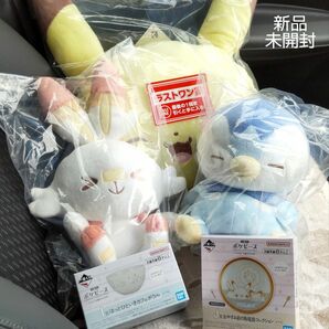 ◆新品◆ 未開封 一番くじ ポケピース Ｂ賞 Ｃ賞 Ｉ賞 Ｊ賞 ぬいぐるみ ポッチャマ ヒバニー ピカチュウ 他５点セット