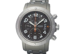 Shimizuya 《Бесплатная доставка》 Hermes Clipper Divers Chronograph CP2,941 Титан/SS