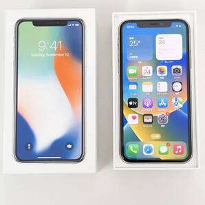 Apple iPhoneX 64GB シルバー A1902 SIMフリーの画像1