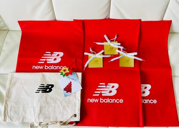 【未使用】NB ニューバランス ギフトラッピング 資材 セット 4点 New Balance ナップザック チャーム【まとめ売り】