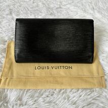 ★LOUIS VUITTON★ ルイヴィトン エピ 正規品 長財布 ウォレット ポルトフォイユ 小銭入れ 札入れ 黒 ブラック_画像3