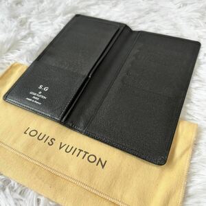 【 LOUIS VUITTON 】 ルイヴィトン タイガ 正規品 長財布 ウォレット ポルトフォイユ 札入れ 黒 ブラック