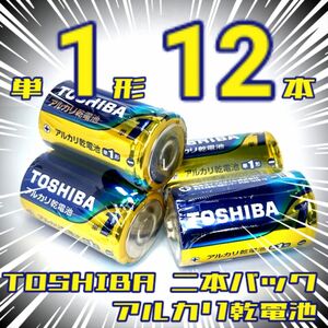 東芝アルカリ乾電池 単1/12本