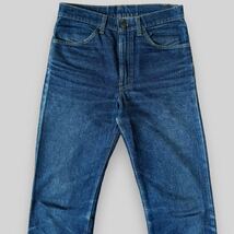 状態良好 90s USA製 リーバイス 646 フレア デニムパンツ Levi's W31 インディゴ 濃紺 ベルボトム 90年代 ヴィンテージ オレンジタブ_画像3