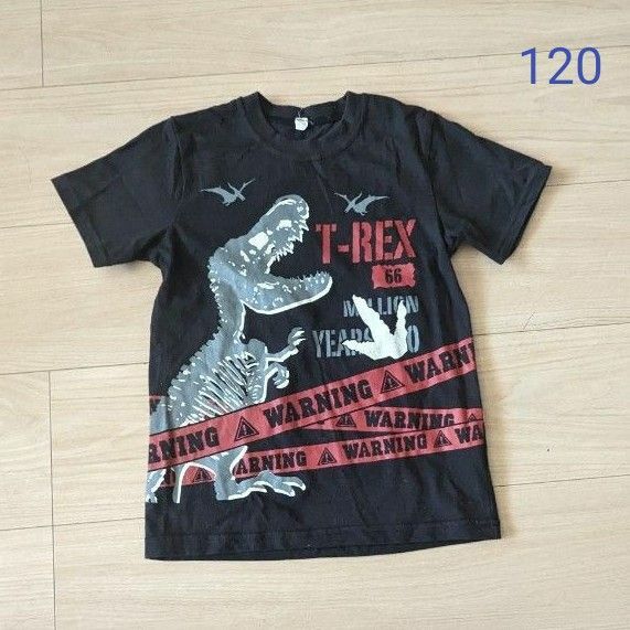 半袖 恐竜Tシャツ 120cm