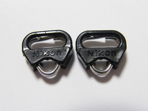 ◎ Nikon ニコン カメラストラップ接続用 三角リング リング保護カバー付 2個セット
