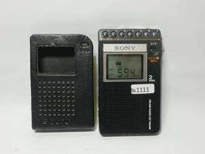 【中古品】SONY ソニー ICF-R354M FM/AM ポケットラジオ イヤホン付＜1111＞