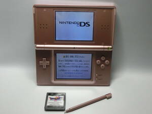【№4140-ｇ6004】中古： Nintendo ニンテンドーDSLite 本体・ ソフト・タッチペン付き・作動確認 比較的きれいな商品