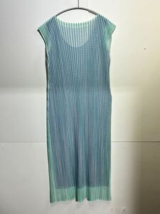 39-12 PLEATS PLEASE ISSEY MIYAKE イッセイミヤケ 【 4 】　ワンピース ブルー