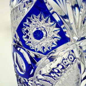 クリスタルガラス 花瓶 ポーランド製 POLONIA ポロニア 切子 花器 工芸品の画像6
