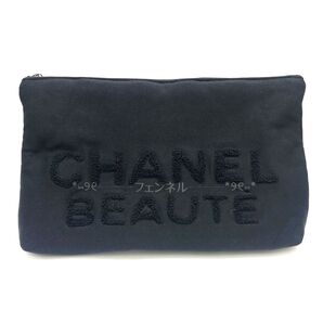 CHANEL BEAUTE 正規 ノベルティ 大容量 クッション素材 コットン ポーチ 収納 セカンドバッグ クラッチ 非売品