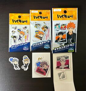 ハイキュー!! 稲荷崎 宮治＆宮侑＆北信介 アクリルチャーム/ダイカットミニステッカー2P ダイソー セリア グッズ