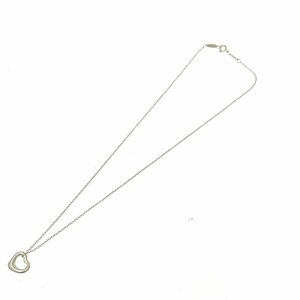 【1円スタート】TIFFANY&Co. ティファニー シルバー オープンハート 2.0g 925刻印 ネックレス 257306