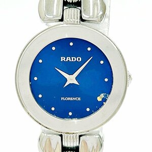 【1円スタート】RADO ラドー 153.3717.4 フローレンス SS ネイビー文字盤 クオーツ レディース腕時計 ジャンク 260615