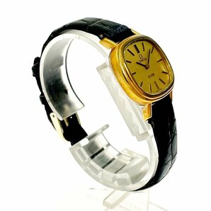 【1円スタート】OMEGA オメガ デビル GP×SS ゴールド文字盤 手巻き レディース腕時計 260588の画像4