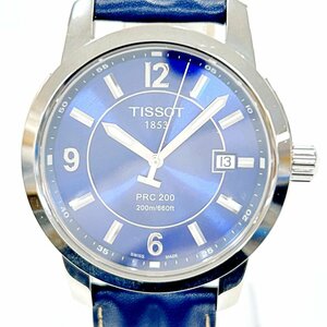 【1円スタート】TISSOT ティソ T014410 A PRC200 SS ネイビー文字盤 クオーツ メンズ腕時計 261006