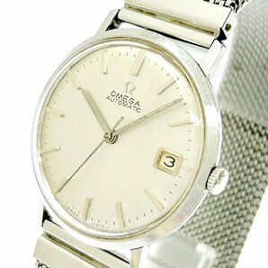 【1円スタート】OMEGA オメガ SS シルバー文字盤 自動巻き メンズ腕時計 260522の画像2