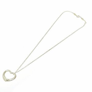 【1円スタート】TIFFANY & Co. ティファニー シルバー オープンハート 6.8g 925刻印 ネックレス 260798