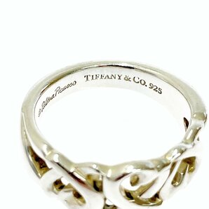 【1円スタート】TIFFANY & Co. ティファニー シルバー トリプルラビングハート 5.4g 925刻印 指輪 リング 260772の画像5