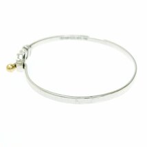 【1円スタート】TIFFANY & Co. ティファニー シルバー フック＆アイ 9.0g 925/750刻印 ブレスレット バングル 260957_画像2