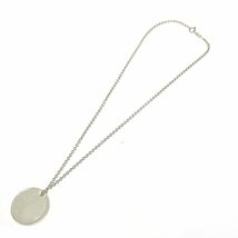 【1円スタート】TIFFANY&Co. ティファニー シルバー ラウンドプレート 11.2g 925刻印 ネックレス 257293_画像1