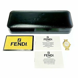 【1円スタート】【箱付き】FENDI フェンディ 640L チェンジベルト 5種 GP シルバー文字盤 クオーツ レディース腕時計 ジャンク 262977の画像1