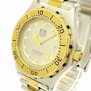 【1円スタート】【訳あり品】TAG HEUER タグホイヤー 934.206 プロフェッショナル GP×SS シルバー文字盤 クオーツ メンズ腕時計 263087の画像2