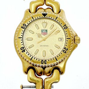 【1円スタート】TAG HEUER タグホイヤー S94.406C セル GP×SS ゴールド文字盤 クオーツ メンズ腕時計 ジャンク 263164の画像1