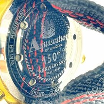 【1円スタート】【訳あり品】Aquascutum アクアスキュータム グランドコンプリケーション 150周年記念 GP クオーツ メンズ腕時計 266641_画像6