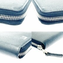 【1円スタート】【箱付き】Dunhill ダンヒル ラウンドファスナー レザー ブラック 長財布 255019_画像7