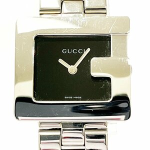 【1円スタート】GUCCI グッチ 3600L スクエア SS ブラック文字盤 クオーツ レディース腕時計 ジャンク 260600