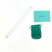 【1円スタート】【箱付き】TIFFANY&Co. ティファニー シルバー リボン 2.1g 925刻印 ネックレス 264759_画像1