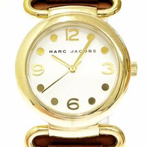 【1円スタート】MARC BY MARC JACOBS マークバイマークジェイコブス MBM8521 GP×革ベルト クオーツ レディース腕時計 ジャンク 262998_画像1