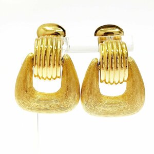 [1 jpy start ][ box attaching ]Christian Dior Christian Dior GPs ings k air Gold earrings 264810