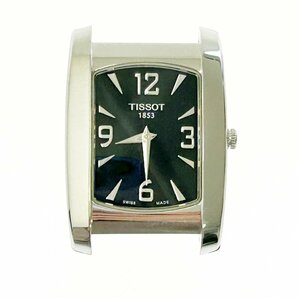 【1円スタート】【箱付き】TISSOT ティソ L629N スクエア SS ブラック文字盤 クオーツ ボーイズ腕時計 266196の画像1